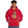 Golden Retriever – Profile Hooded Sweatshirt(Red)