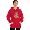 Golden Retriever – Profile Hooded Sweatshirt(Red)
