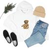 Golden Retriever – Profile Hooded Sweatshirt(White)