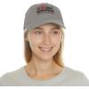 I Love My Golden Retriever Hat with Leather Patch(Grey W/ Grey Patch)