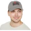 I Love My Golden Retriever Hat with Leather Patch(Grey W/ Grey Patch)