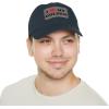 I Love My Golden Retriever Hat with Leather Patch(Navy W/ Grey Patch)