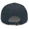 I Love My Golden Retriever Hat with Leather Patch(Navy W/ Grey Patch)