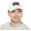 I Love My Golden Retriever Hat with Leather Patch(White W/ Grey Patch)