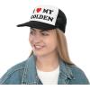 I Love My Golden Retriever Trucker Caps(Black)