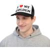 I Love My Golden Retriever Trucker Caps(Black)