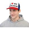 I Love My Golden Retriever Trucker Caps(Blue/Red)