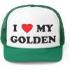 I Love My Golden Retriever Trucker Caps(Green)