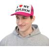 I Love My Golden Retriever Trucker Caps(Pink)