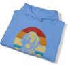 Life Is Golden Golden Retriever Hooded Sweatshirt(Carolina Blue)