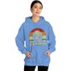 Life Is Golden Golden Retriever Hooded Sweatshirt(Carolina Blue)