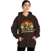 Life Is Golden Golden Retriever Hooded Sweatshirt(Dark Chocolate)