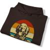 Life Is Golden Golden Retriever Hooded Sweatshirt(Dark Chocolate)