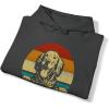 Life Is Golden Golden Retriever Hooded Sweatshirt(Dark Heather)