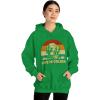 Life Is Golden Golden Retriever Hooded Sweatshirt(Irish Green)