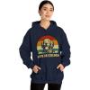 Life Is Golden Golden Retriever Hooded Sweatshirt(Navy)