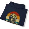 Life Is Golden Golden Retriever Hooded Sweatshirt(Navy)