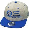 Theta Xi Flatbill Flex Fit Hats Original(Heather/Royal)