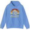 Custom Life Is Golden Golden Retriever Hooded Sweatshirt(Carolina Blue)