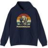 Custom Life Is Golden Golden Retriever Hooded Sweatshirt(Navy)
