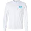 Greekgear Theta Xi Flag Long Sleeve T-Shirt(White)