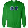 Greekgear Theta Xi Lettered Crewneck(Irish Green)