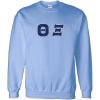 Greekgear Theta Xi Lettered Crewneck(Light Blue)