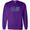Greekgear Theta Xi Lettered Crewneck(Purple)