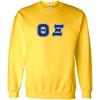 Greekgear Theta Xi Lettered Crewneck(Yellow)