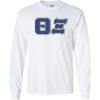 Greekgear Theta Xi Lettered Long Sleeve Tee(White)