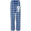 Greekgear Theta Xi Pajamas Flannel Pant(Royal/Silver)