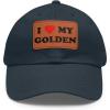 Navy W/ Light Brown Patch