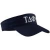 Tau Delta Phi Greek Letter Visor(Black W/White Thread)
