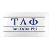 Tau Delta Phi Lettered Lines License Covers
