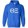 Theta Xi World Famous Greek Hoodie – Royal Blue with White Imprint(Royal Blue)