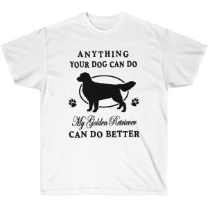 Anything Your Dog Can Do, My Golden Retriever Can Do Better – Golden Retriever T-Shirts 2X-Large Irish Green(White)