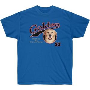 Golden Breed of Champions – Golden Retriever T-Shirts(Royal)