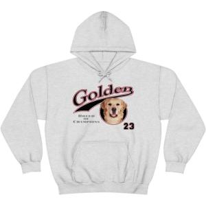 Golden Retriever – Breed Of Champions Hooded Sweatshirt(Ash)