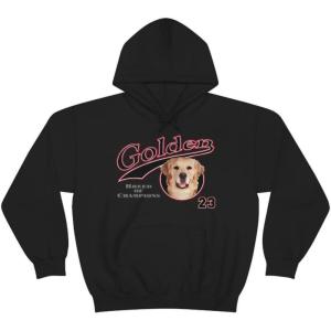Golden Retriever – Breed Of Champions Hooded Sweatshirt(Black)