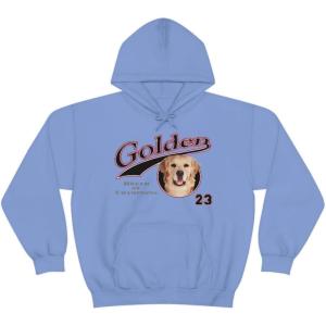 Golden Retriever – Breed Of Champions Hooded Sweatshirt(Carolina Blue)