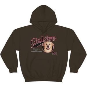 Golden Retriever – Breed Of Champions Hooded Sweatshirt(Dark Chocolate)