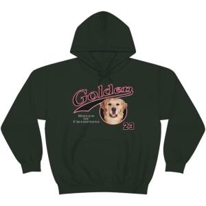 Golden Retriever – Breed Of Champions Hooded Sweatshirt(Forest Green)