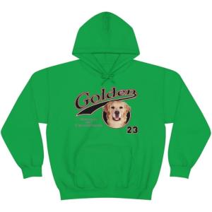 Golden Retriever – Breed Of Champions Hooded Sweatshirt(Irish Green)