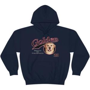 Golden Retriever – Breed Of Champions Hooded Sweatshirt(Navy)