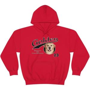 Golden Retriever – Breed Of Champions Hooded Sweatshirt(Red)