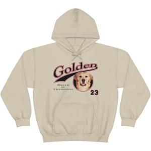 Golden Retriever – Breed Of Champions Hooded Sweatshirt(Sand)