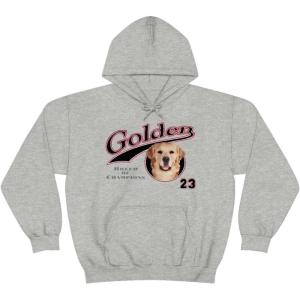 Golden Retriever – Breed Of Champions Hooded Sweatshirt(Sport Grey)