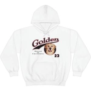 Golden Retriever – Breed Of Champions Hooded Sweatshirt(White)