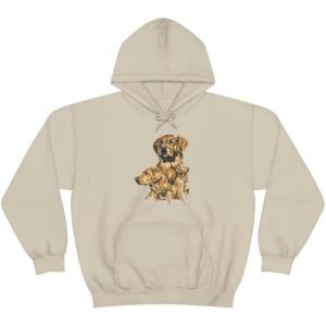 Golden Retriever – Profile Hooded Sweatshirt(Sand)