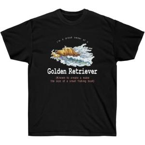 Golden Retriever Small Wake T-Shirt – Golden Retriever T-Shirts(Black)